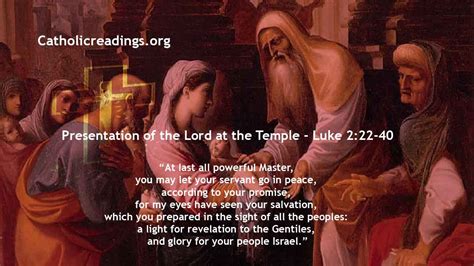 Presentation of the Lord at the Temple - Luke 2:22-40 - Bible Verse of ...