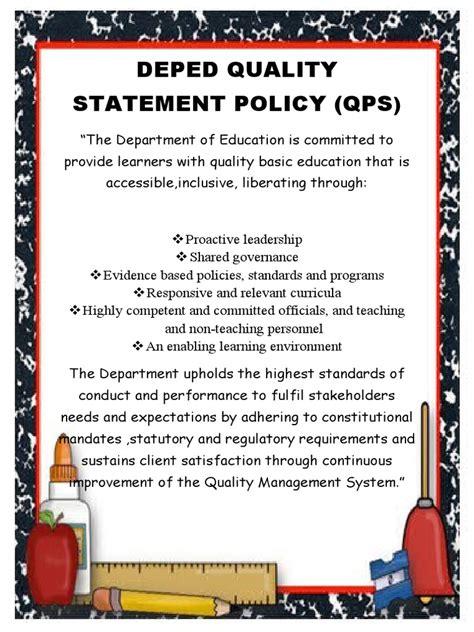 Deped Quality Statement Policy | PDF