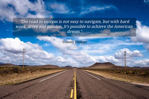 The road to success is not easy to navigate,... - Quote