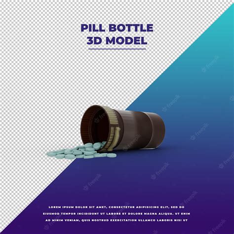 Premium PSD | Pill bottle