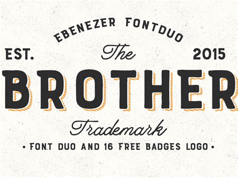 Brother Font Duo on Behance