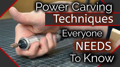 Wood Carving/Power Carving: Techniques You NEED To Know. - YouTube