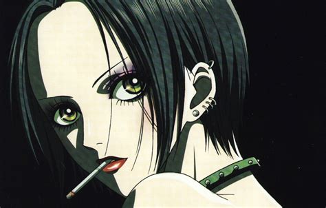 Wallpaper face, piercing, cigarette, singer, Nan, nana, nana osaki ...