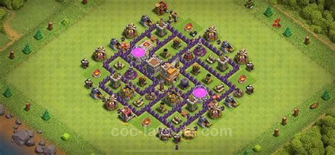 Trophy (Defense) Base TH7 with Link - Clash of Clans 2024 - Town Hall ...