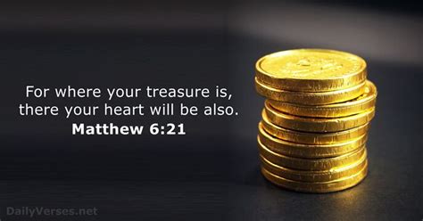 Matthew 6:21 - Bible verse - DailyVerses.net