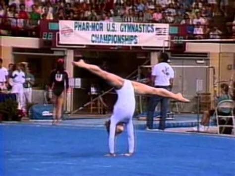 Amanda Borden - Floor Exercise - 1992 Phar-Mor U.S. Championships ...