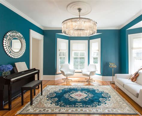 15 Living Rooms That Boast a Teal Color