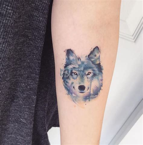 Galaxy Temporary Tattoo Wolf Wolf Temporary Tattoo Waterproof Wolf ...