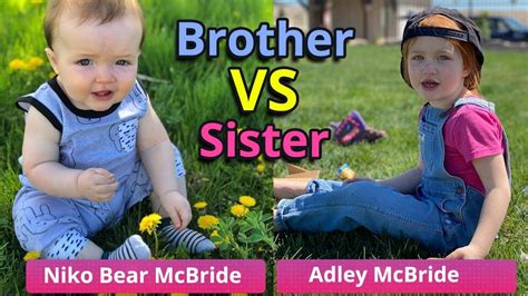 Adley McBride VS Niko Bear McBride brother sister Lifestyle, Comparison ...