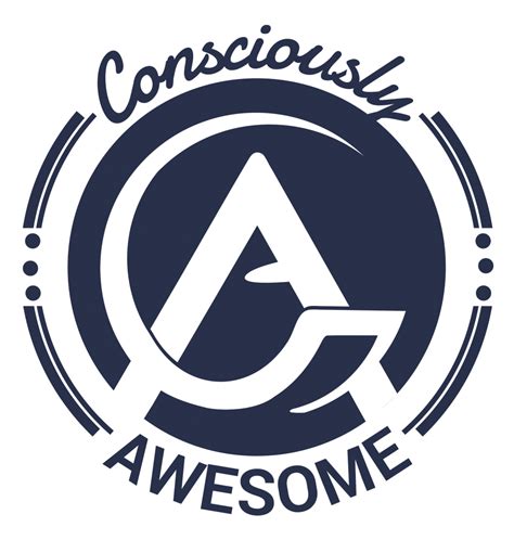 Consciously Awesome | Personal branding design, Branding design logo ...