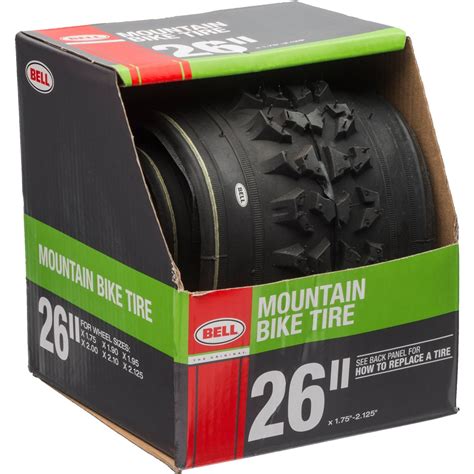 Bell Sports Traction Mountain Bike Tire, 26" x 1.75-2.125", Black ...