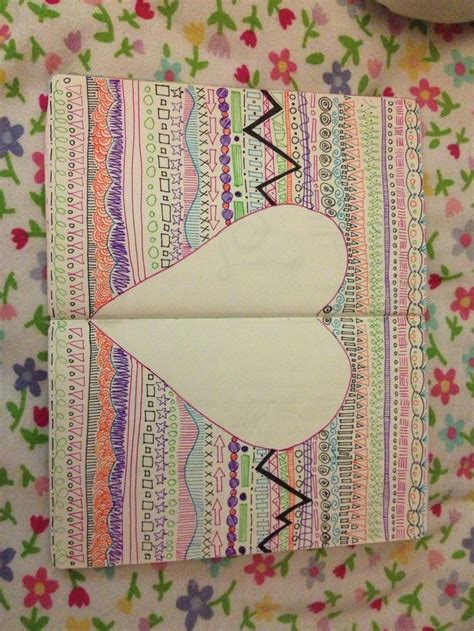 Heart doodle | Art journal inspiration, Heart doodle, Art journal pages