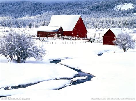 Winter Barn Scenes Wallpaper - WallpaperSafari