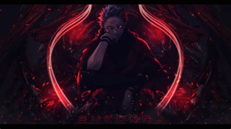 Sukuna pc wallpaper | Cool anime wallpapers, Anime wallpaper, Red and ...