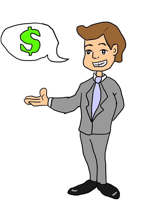 Horrible Salesperson Clipart