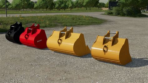 40-60 Ton Excavator Bucket Pack v2.0 FS22 Mod | Farming Simulator 22 Mod