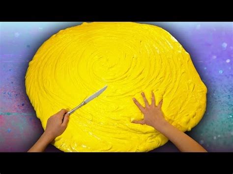 Butter Slime GIANT SIZE How To! $100 DIY Slime Challenge Recipe - YouTube