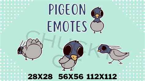 Dancing Animated Pigeon Emotes Gif twitch Discord - Etsy