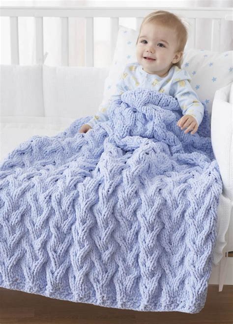 Bernat Knitting Patterns For Baby Blankets - Mikes Nature