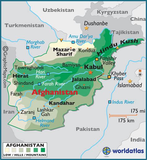 Afghanistan Maps & Facts | Map, Asia map, Afghanistan