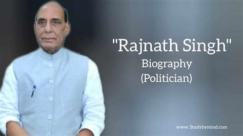 Rajnath singh biography in english (Politician) - Study By Mind