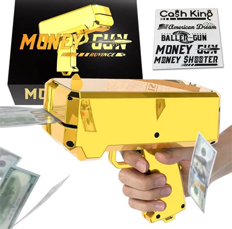 Money Gun Shooter – RUVINCE Money Gun for Movies That Look Real, Prop ...