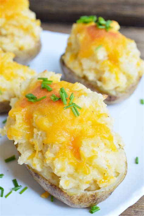 Easy Cheesy Twice Baked Potatoes - WonkyWonderful