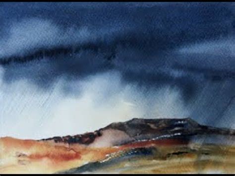 (27) A stormy sky in watercolour - beginners - YouTube | Watercolor ...