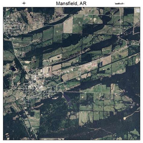 Aerial Photography Map of Mansfield, AR Arkansas