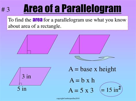 PPT - Area of a Parallelogram PowerPoint Presentation, free download ...