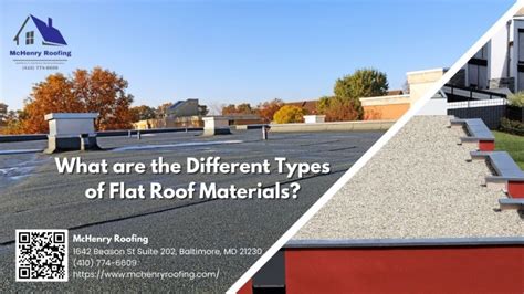 McHenry Roofing Explains the Different Types of Flat Roof Materials