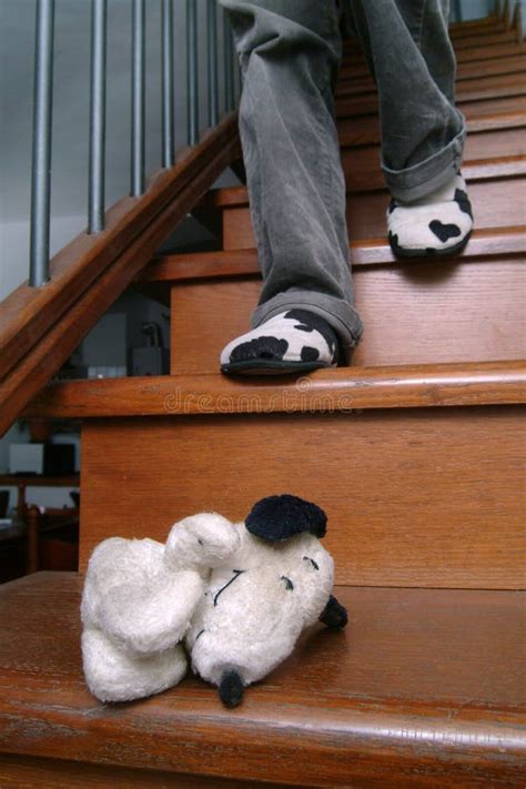 Domestic Accidents, Fall from the Stairs Stock Photo - Image of injury ...