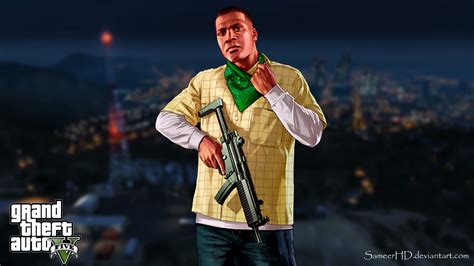 Grand Theft Auto V Franklin Clinton Wallpaper by SameerHD on DeviantArt