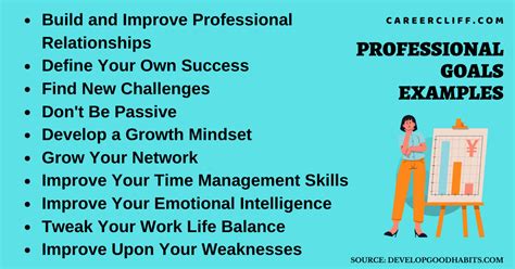 8 Professional Goals' Examples: Work, Performance Review - CareerCliff