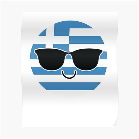 "Greece Emoji " Poster for Sale by HippoEmo | Redbubble