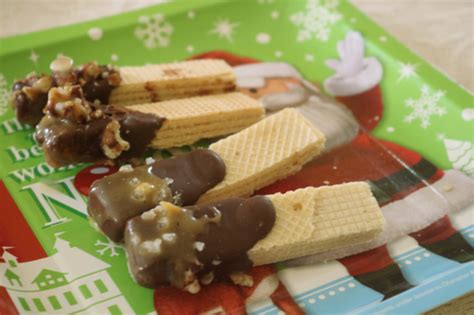 Chocolate Caramel Nut Dipped Wafers Recipe – Simply Southern Mom