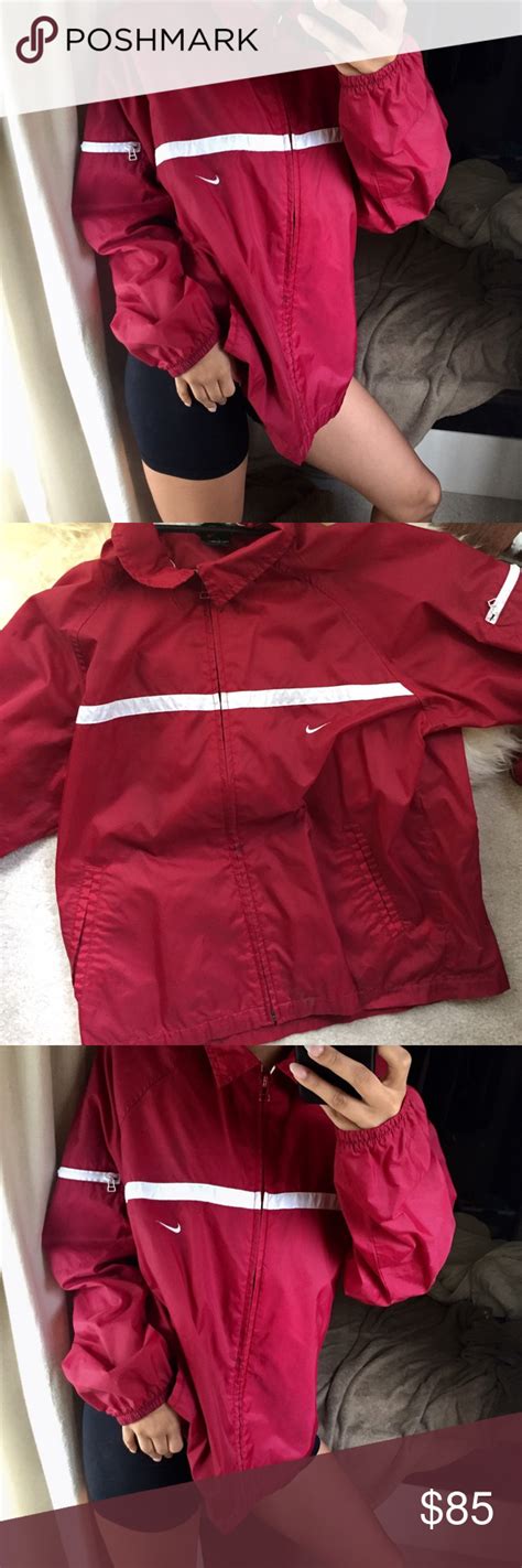 Burgundy Nike Windbreaker 💨 | Nike windbreaker, Burgundy nikes, Cute ...