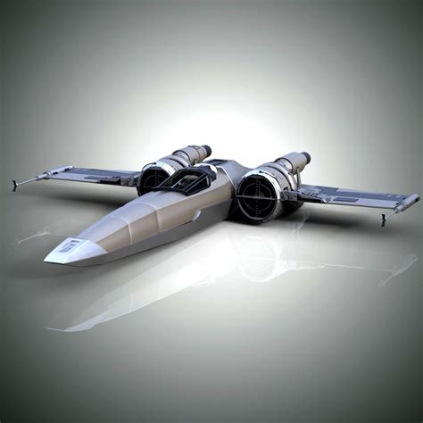 Spaceship star wars x - wing fighter 3D model | CGTrader