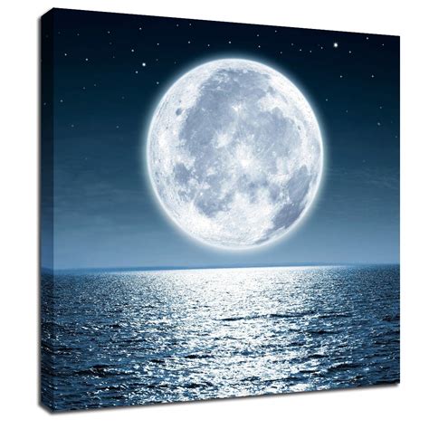 Realistic Moon Painting