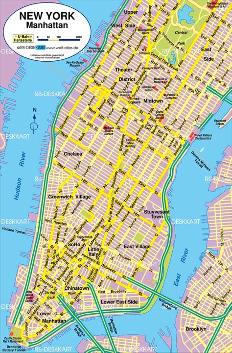 Maps: Street Map Of New York City