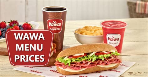 Wawa Menu Prices - Coffee, Lunch, and other Specials