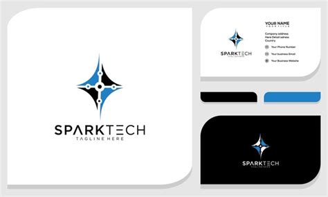 Premium Vector | Spark logo graphic icon logo design and business card