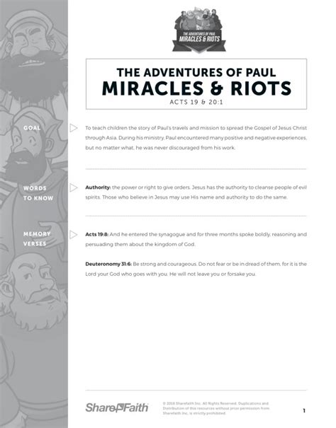 Acts 19 Miracles & Riots Curriculum | Sharefaith Kids