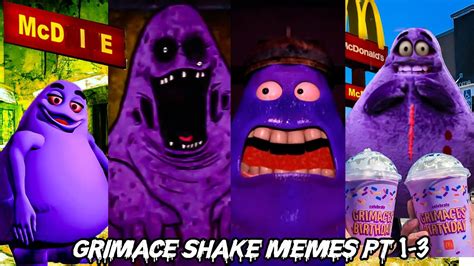 Grimace shake meme compilation (Reaction) pt. 1 - 3 | The Grimace shake ...