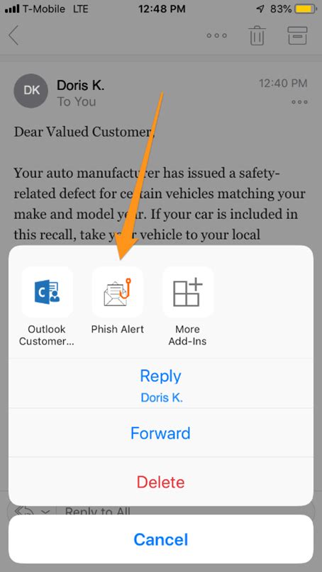 Phish Alert Button in Outlook - Information Technology Services - The ...