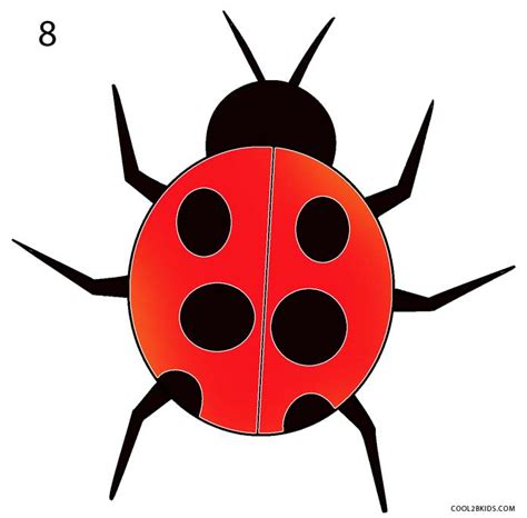 Simple Cute Ladybug Drawing : cute ladybug vector, Just stick the ...