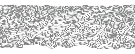 Water Ripple Line Drawing