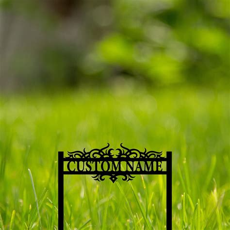 Custom Garden Metal Signs-personalized Garden Metal Stake-garden Metal ...