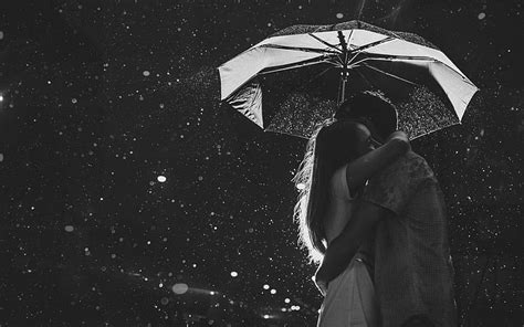 Online crop | HD wallpaper: Love Couple In Rain, couple under umbrella ...