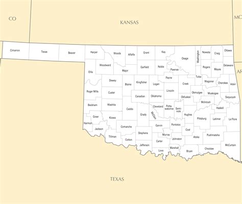 Oklahoma County Map - MapSof.net